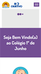 Mobile Screenshot of colegio1dejunho.com.br